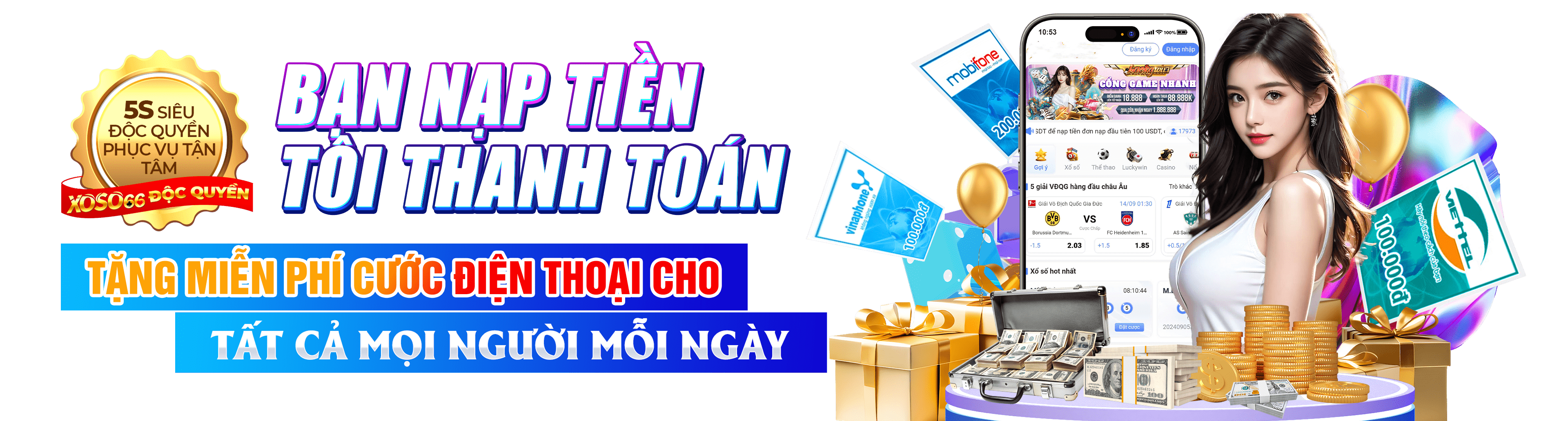Hình ảnh quảng cáo của win22 hiển thị nền tảng và các lợi ích