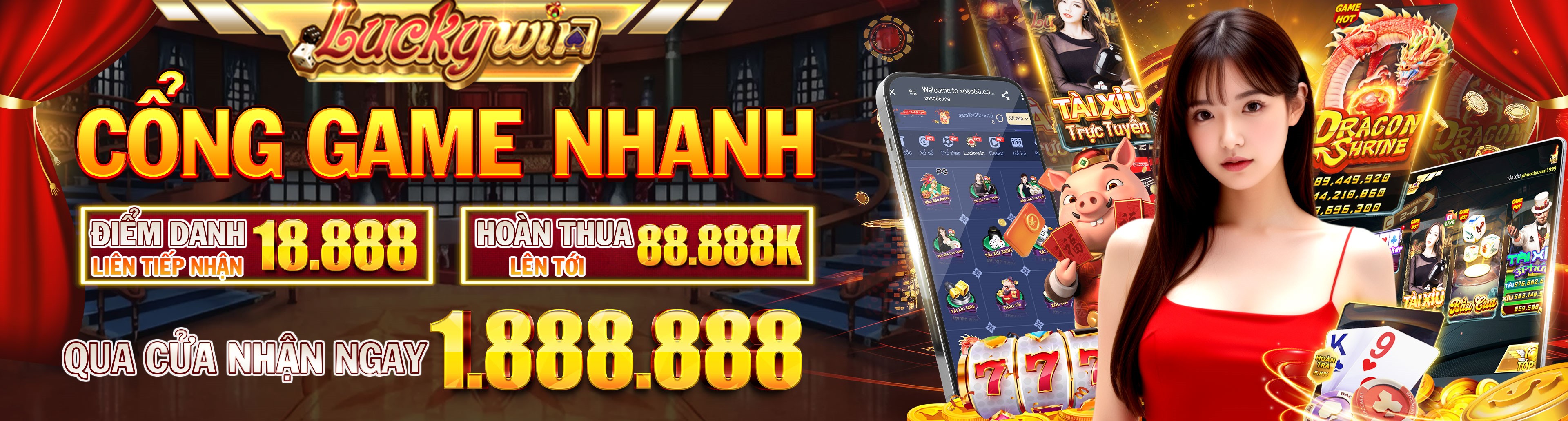 Hình ảnh quảng cáo của win22 hiển thị nền tảng và các lợi ích
