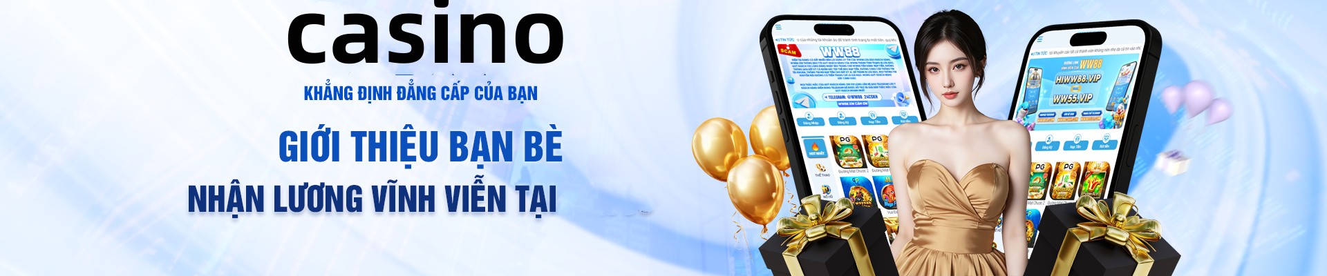 Hình ảnh quảng cáo của win22 hiển thị nền tảng và các lợi ích