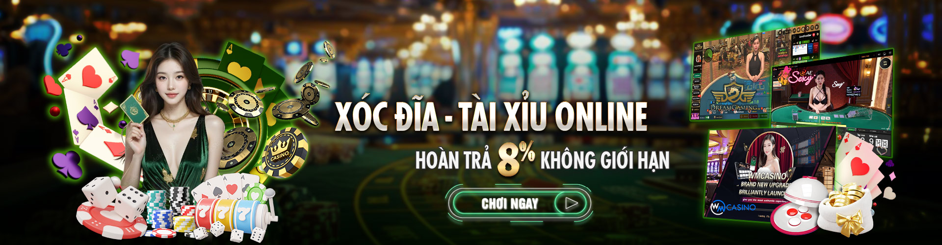 Hình ảnh quảng cáo của win22 hiển thị nền tảng và các lợi ích